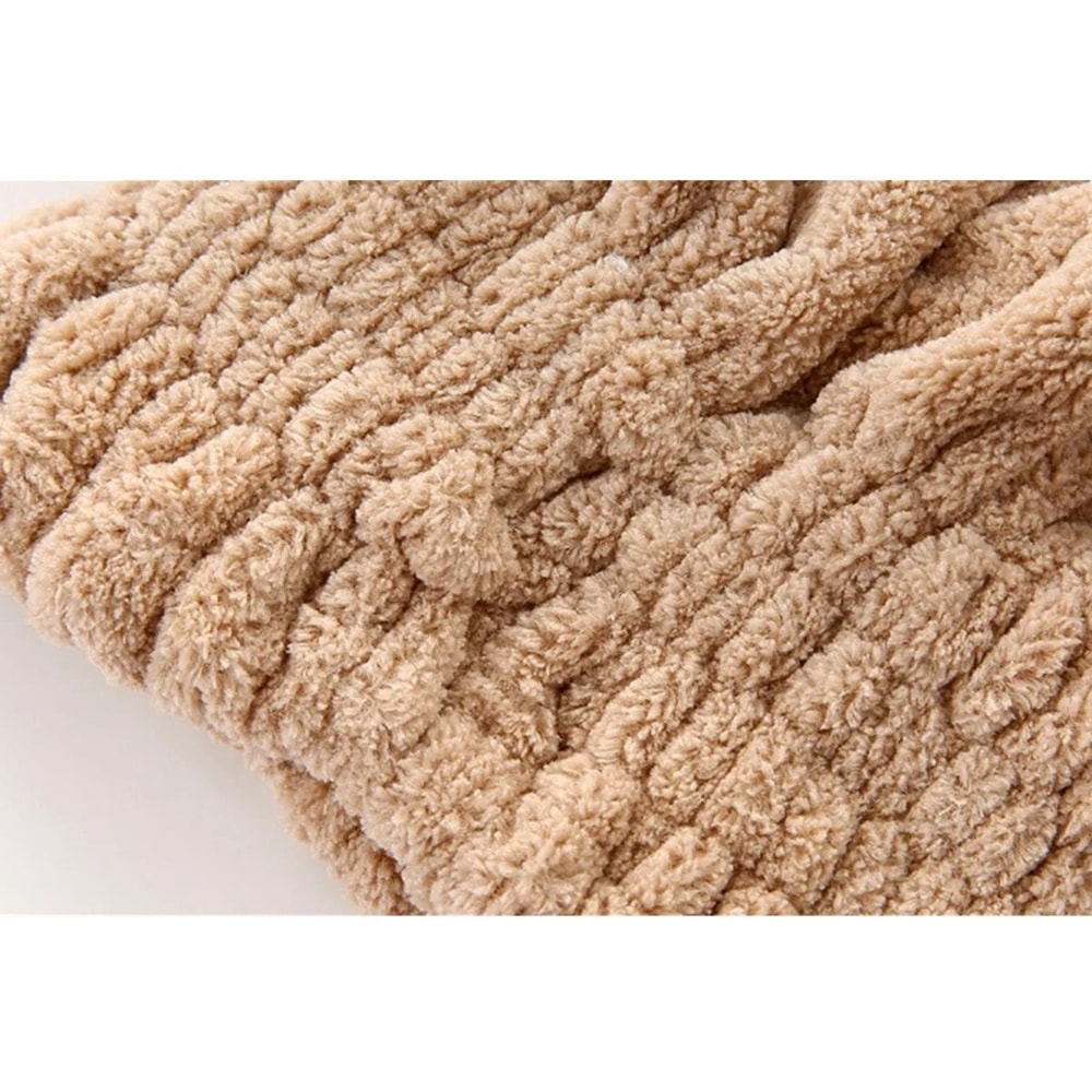 Absorbent Microfiber Capillary Hair Wrap 4