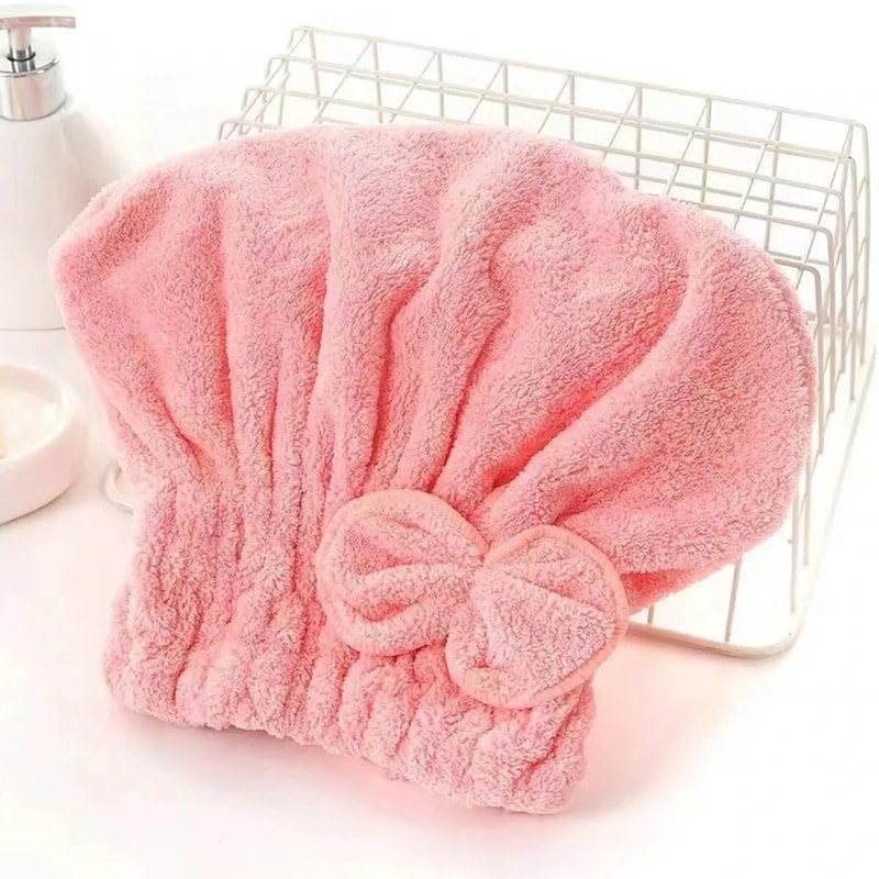 Absorbent Microfiber Capillary Hair Wrap 7