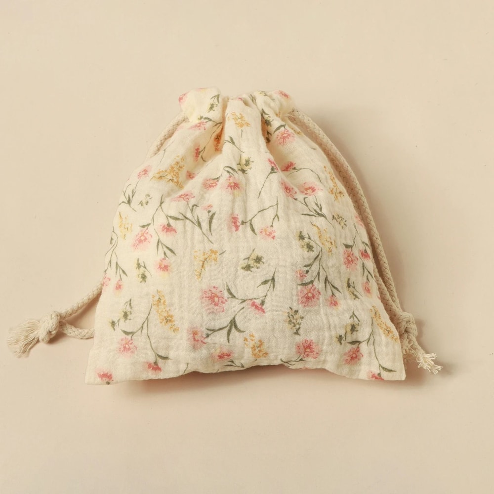 Bear Theme Cotton Muslin Pediatric Drawstring Shield 1