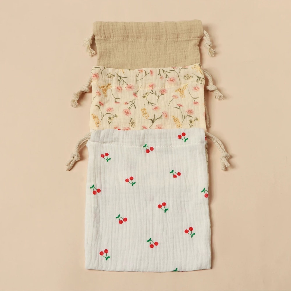 Bear Theme Cotton Muslin Pediatric Drawstring Shield 6