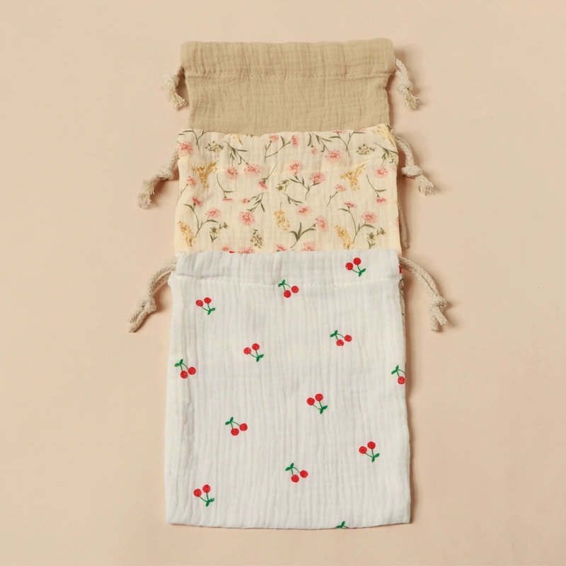 Bear Theme Cotton Muslin Pediatric Drawstring Shield 6