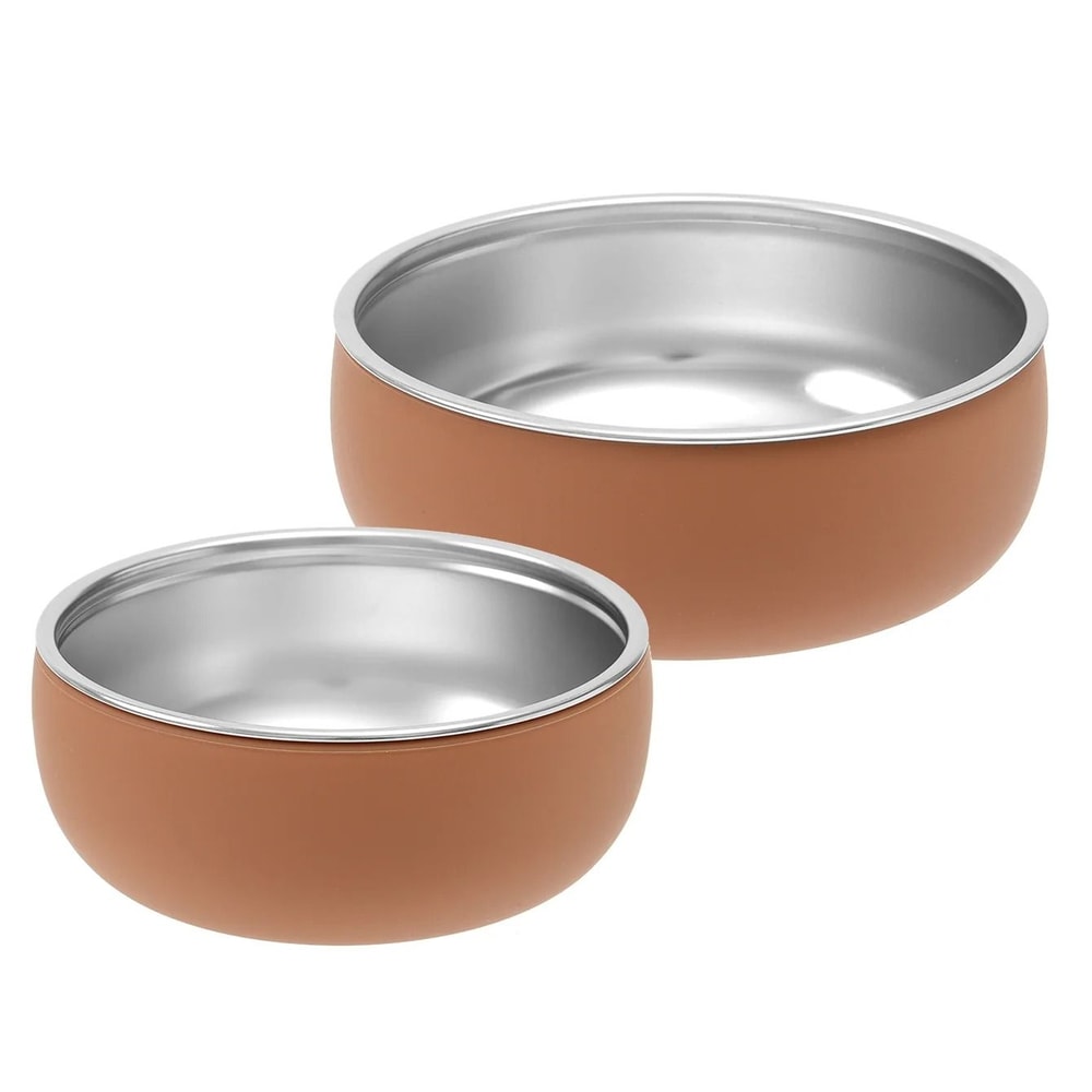 Double Layer Stainless Steel Pediatric Feeding Bowl Set 11