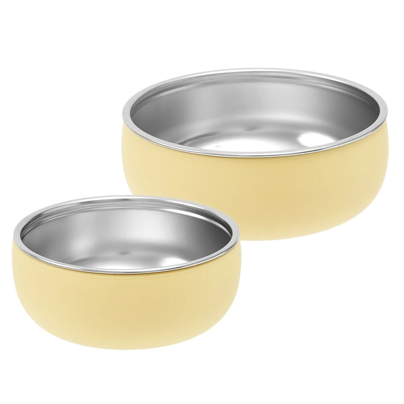 Double Layer Stainless Steel Pediatric Feeding Bowl Set 12