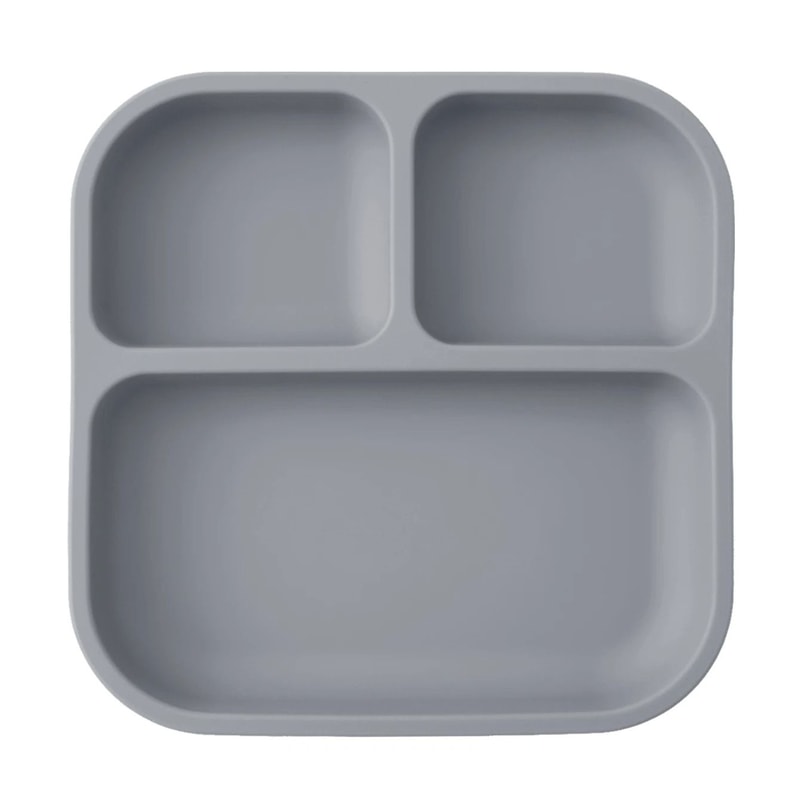 Divided Square Kids Silicone Suction Plate 9