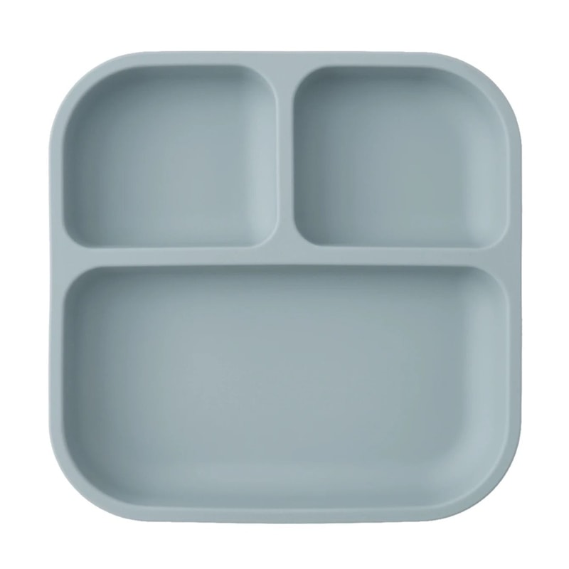 Divided Square Kids Silicone Suction Plate 11