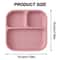 Divided Square Kids Silicone Suction Plate 4