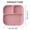 Divided Square Kids Silicone Suction Plate 4