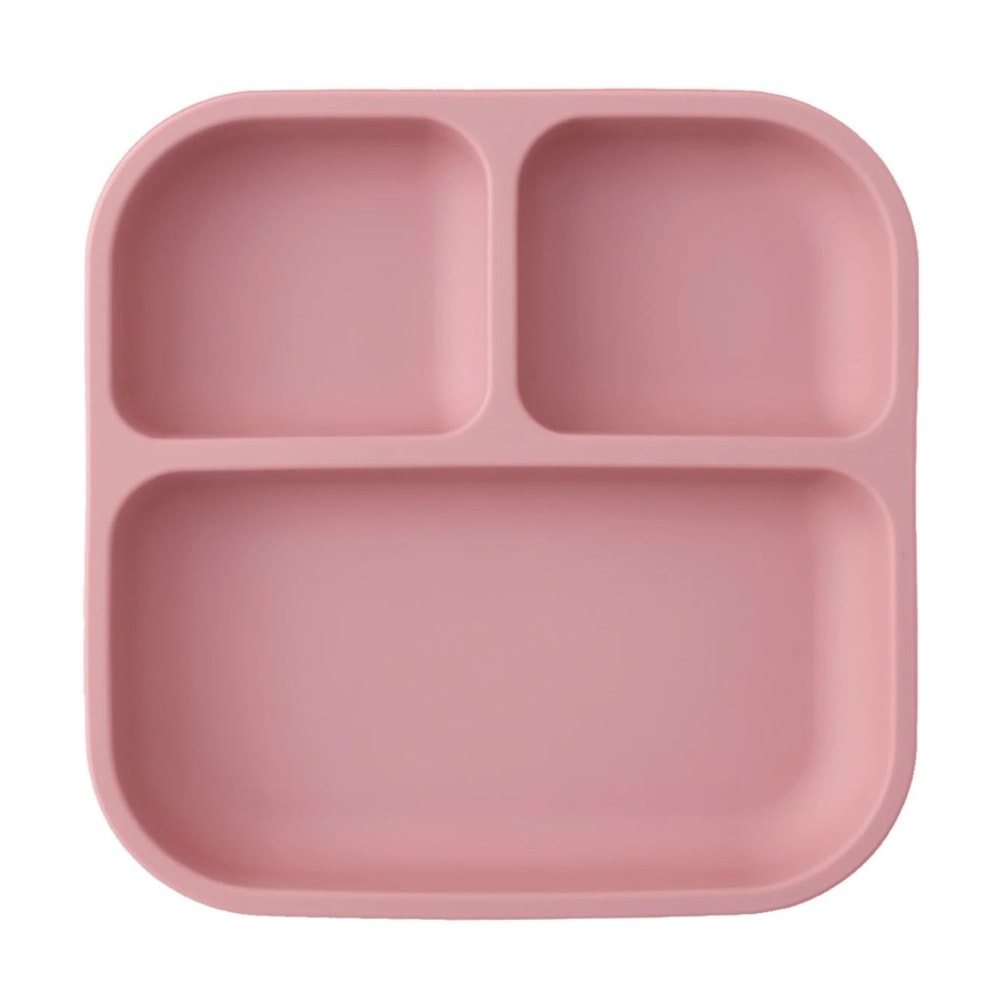 Divided Square Kids Silicone Suction Plate 6