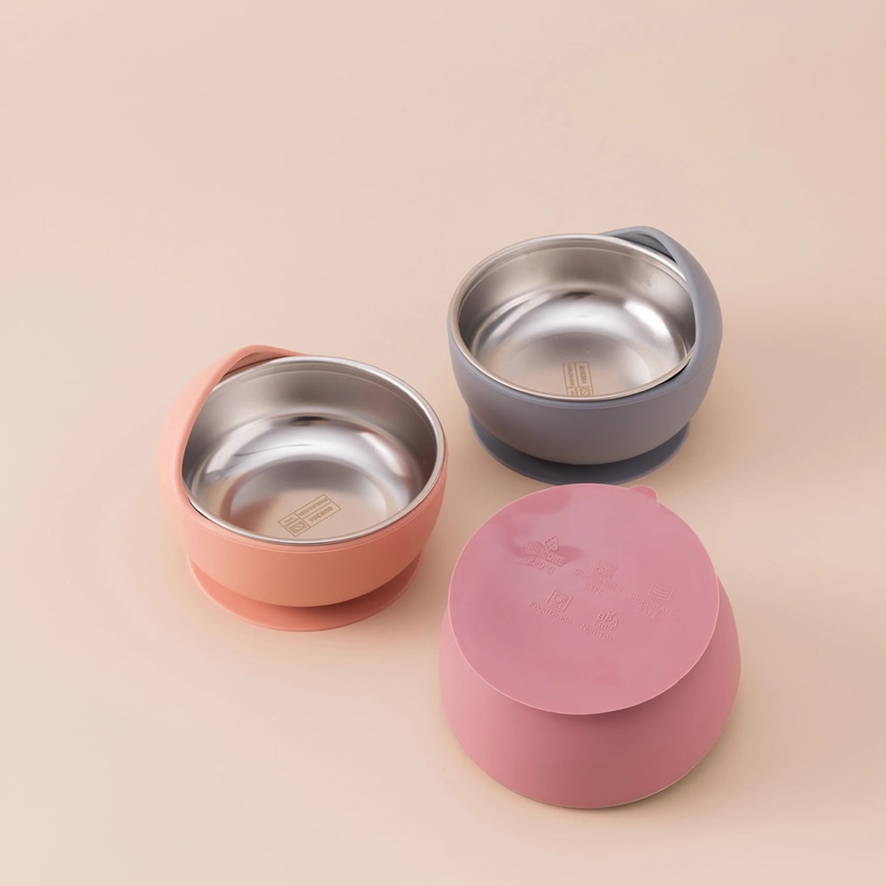 3 Piece Stainless Steel Kids Feeding Set 2