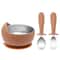 3 Piece Stainless Steel Kids Feeding Set 6