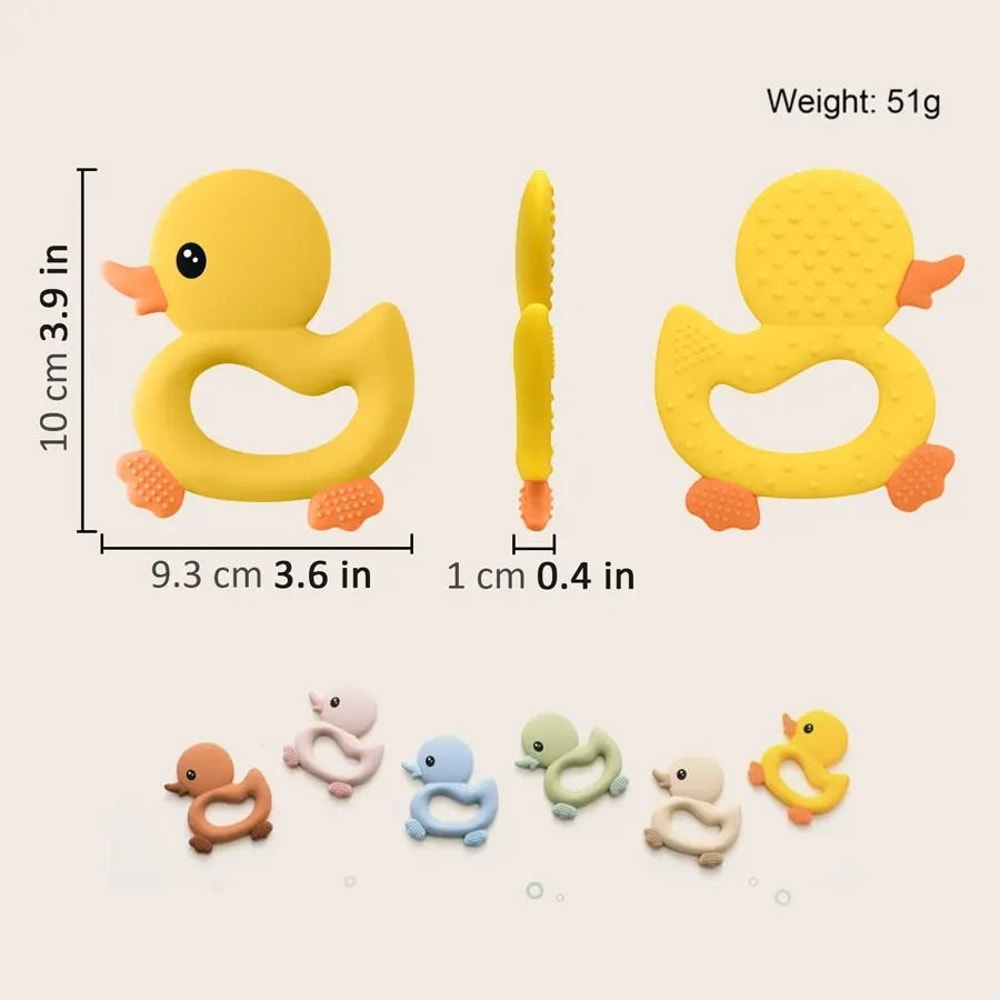 Cartoon Duck Kids Silicone Teether 3