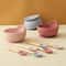 3 Piece Wood And Silicone Kids Feeding Bowl Set 2