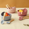 3 Piece Wood And Silicone Kids Feeding Bowl Set 5