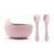 3 Piece Wood And Silicone Kids Feeding Bowl Set 7