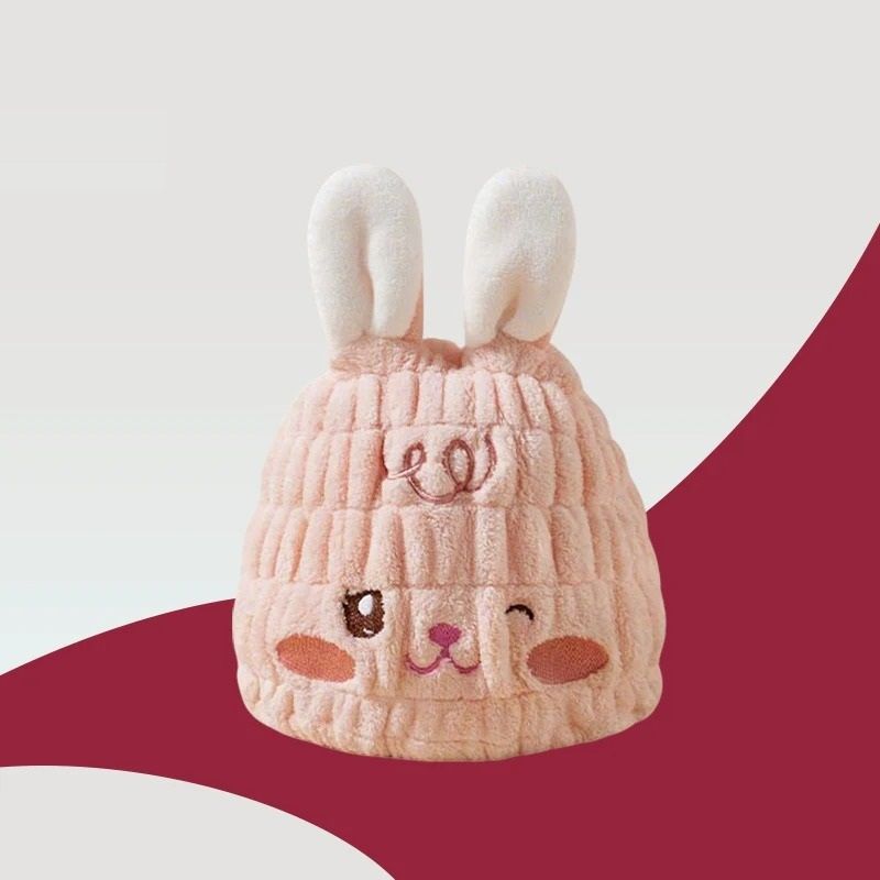 Quick Drying Kids Coral Fleece Hair Wrap 0