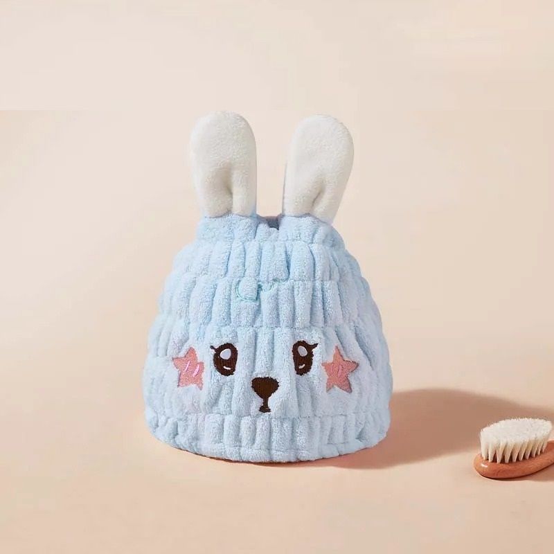 Quick Drying Kids Coral Fleece Hair Wrap 6