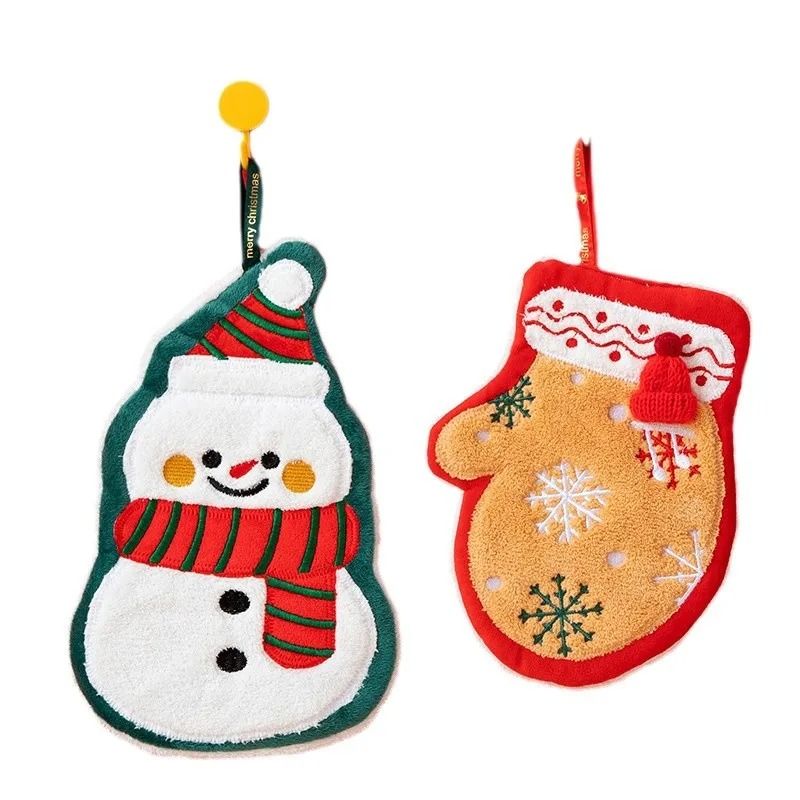 Festive Cartoon Kids Christmas Bath Towel 4