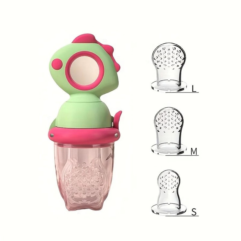 Dinosaur Rotate Push Kids Fruit Feeder 8