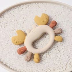 crab-shaped kids silicone teether