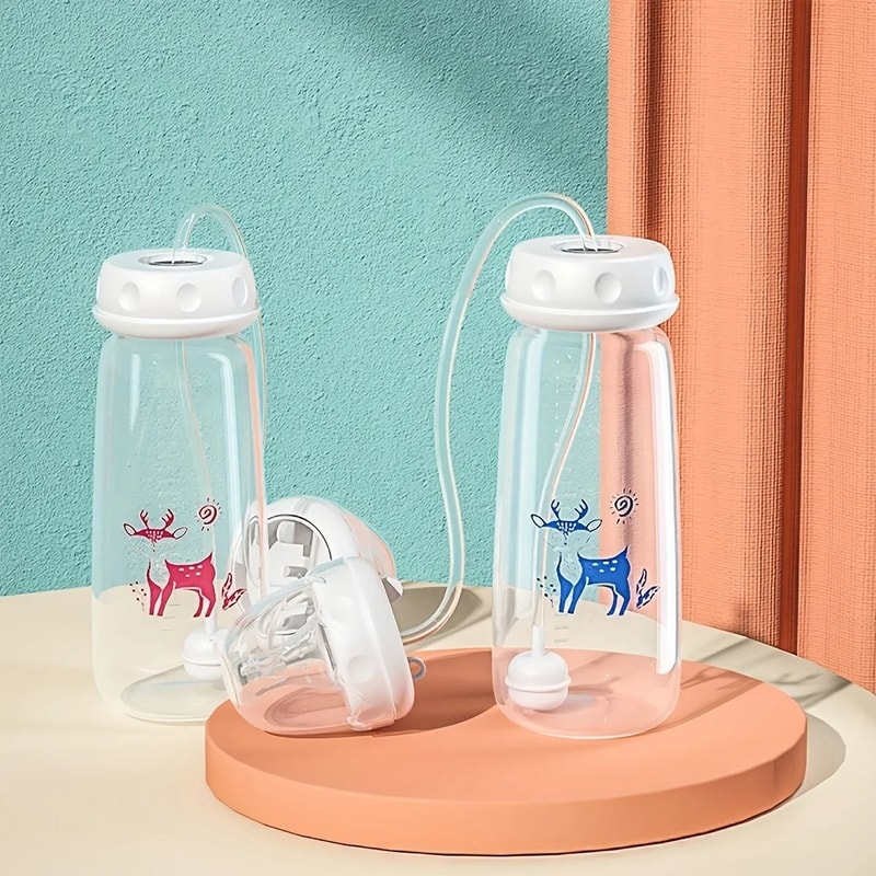 Hands Free Kids Self Feeding Bottle Set 0