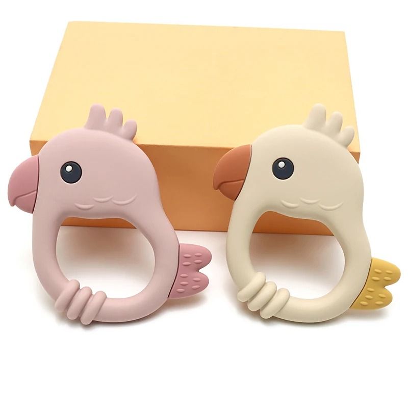 Colorful Parrot Kids Silicone Teether 3