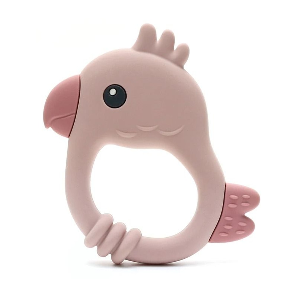 Colorful Parrot Kids Silicone Teether 9