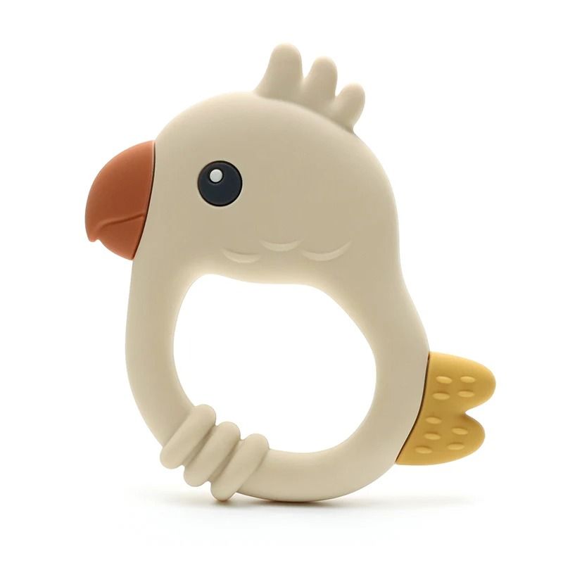 Colorful Parrot Kids Silicone Teether 7