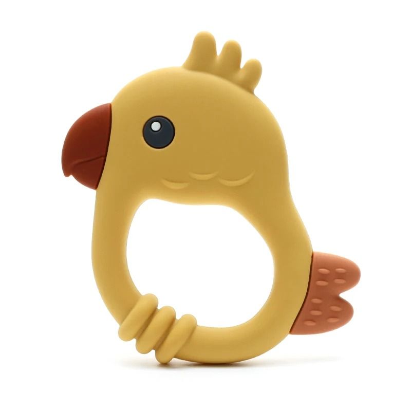 Colorful Parrot Kids Silicone Teether 8