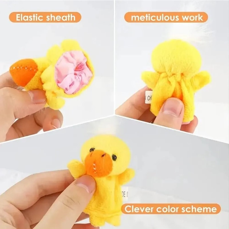 Plush Cartoon Finger Puppet Set 2