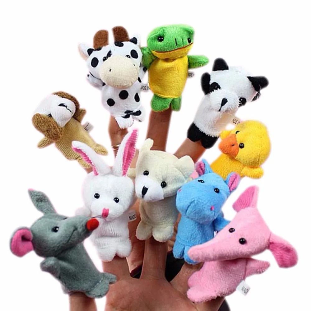 Plush Cartoon Finger Puppet Set 7
