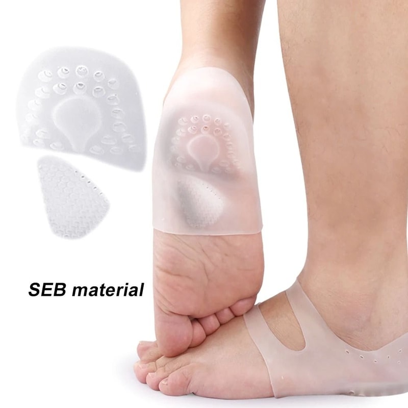Silicone Heel Protector Cups With Arch Support 2