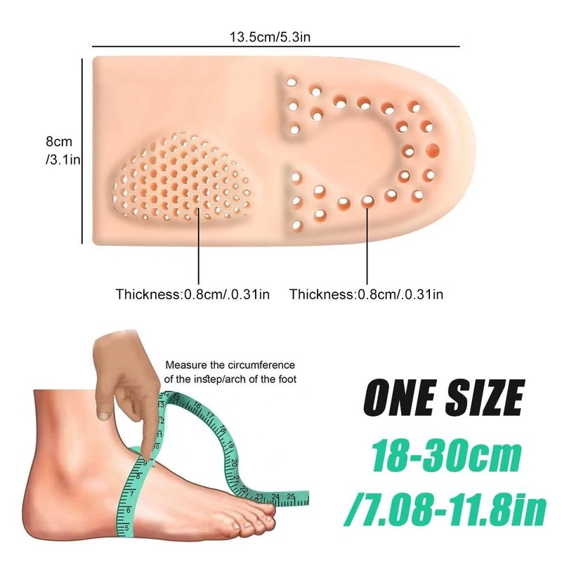 Silicone Heel Protector Cups With Arch Support 3