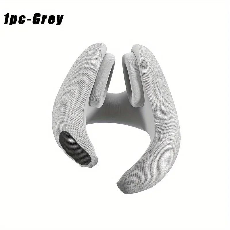3D Memory Foam Travel Neck Pillow With Ear Covers 4