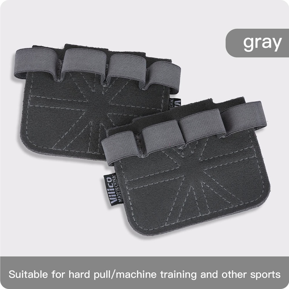 Cowhide Weightlifting And Palm Protection Grips 9
