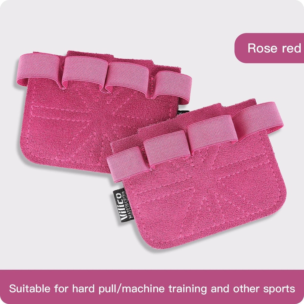 Cowhide Weightlifting And Palm Protection Grips 8