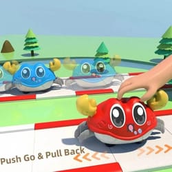 kinetic simulation crawling crab toy