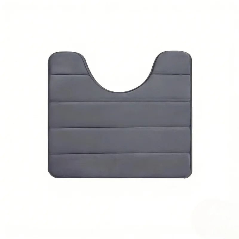 U Shaped Absorbent Memory Foam Toilet Mat 5