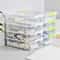 4 Layer Transparent Partitioned Modular Storage Box 1