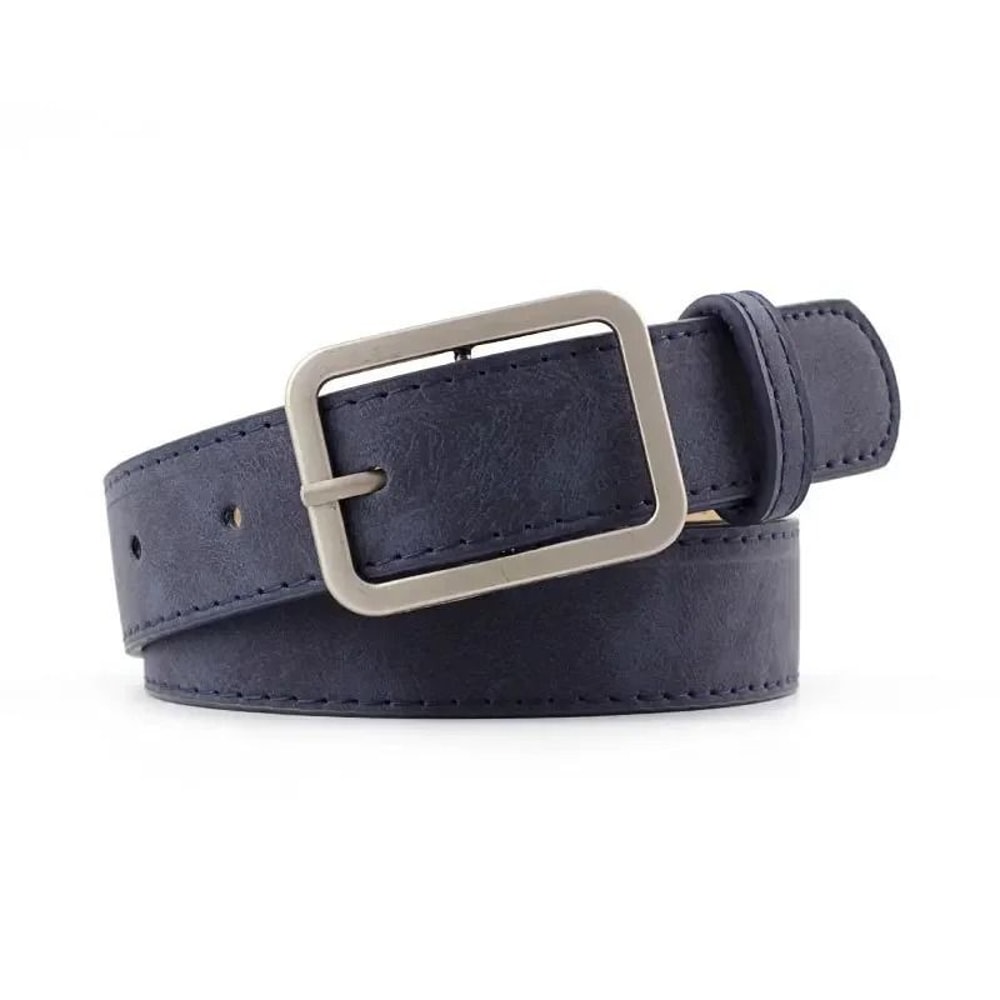 Retro Geometric Metallic Buckle Fashion Belt 2