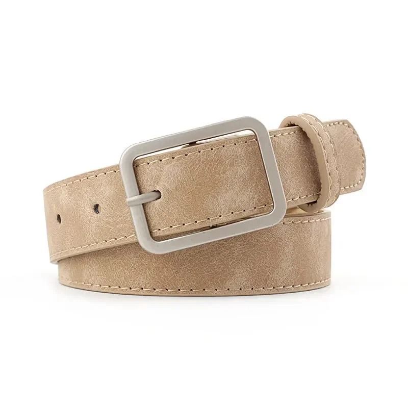 Retro Geometric Metallic Buckle Fashion Belt 6