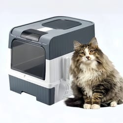 fully enclosed anti-splash cat litter box