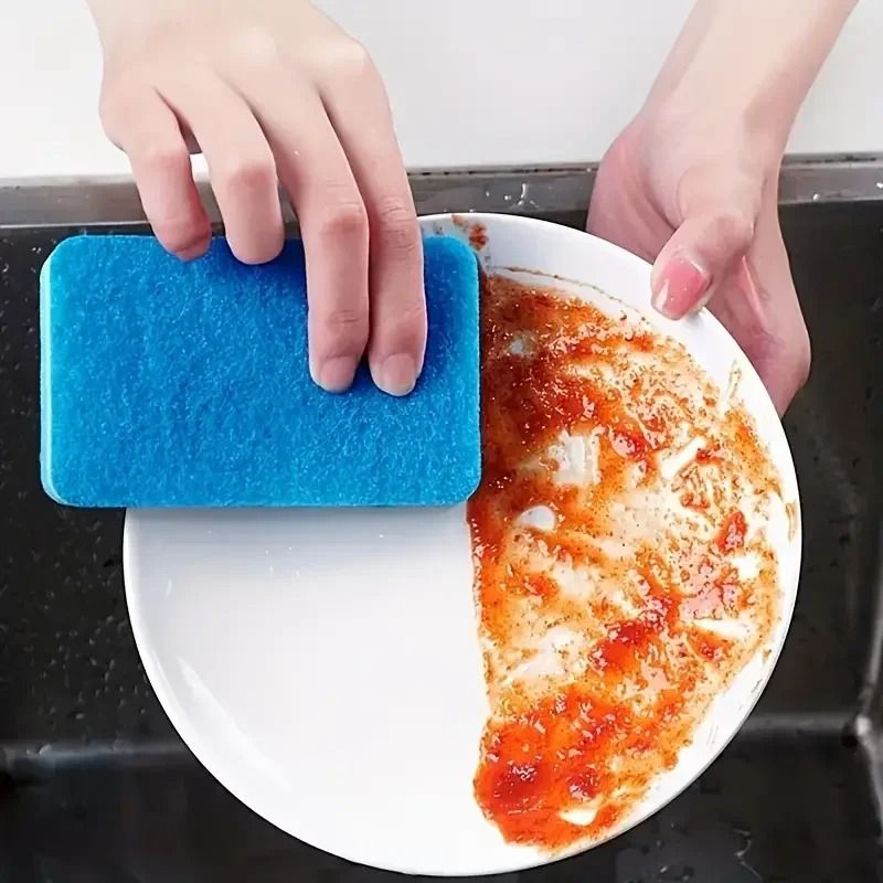 5 Piece Small Wave Dishwashing Sponges 3