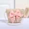 Handmade Straw Bow Shoulder Bag For Girls 6