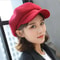 Classic Solid Color Octagonal Newsboy Cap 4
