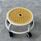 Silent Rotating Circular Rolling Stool 5