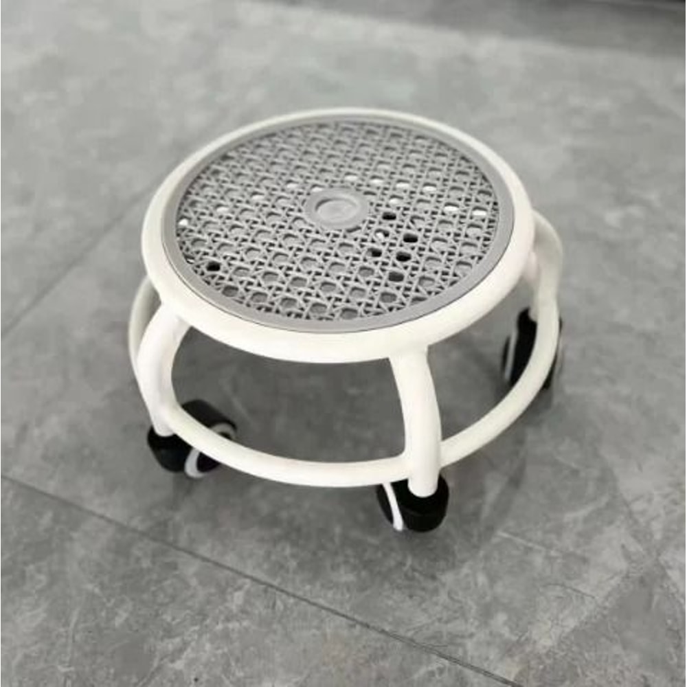 Silent Rotating Circular Rolling Stool 7
