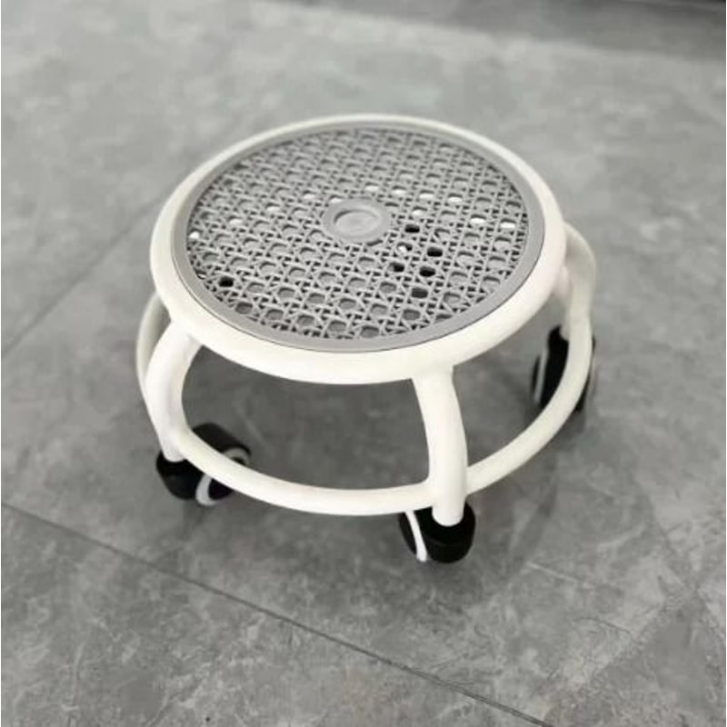 Silent Rotating Circular Rolling Stool 7