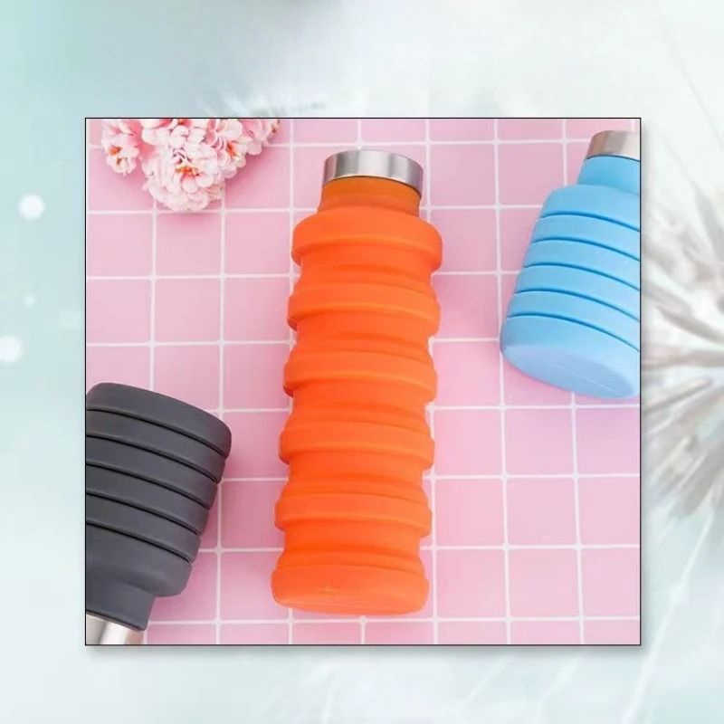 Portable Silicone Folding Sports Water Bottle 1