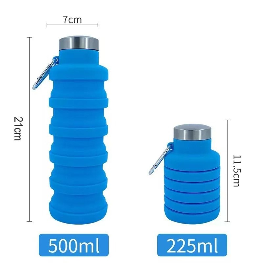 Portable Silicone Folding Sports Water Bottle 5