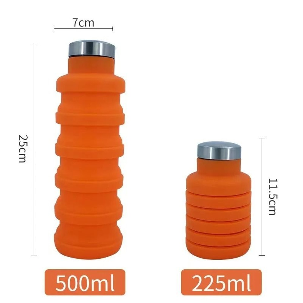 Portable Silicone Folding Sports Water Bottle 7
